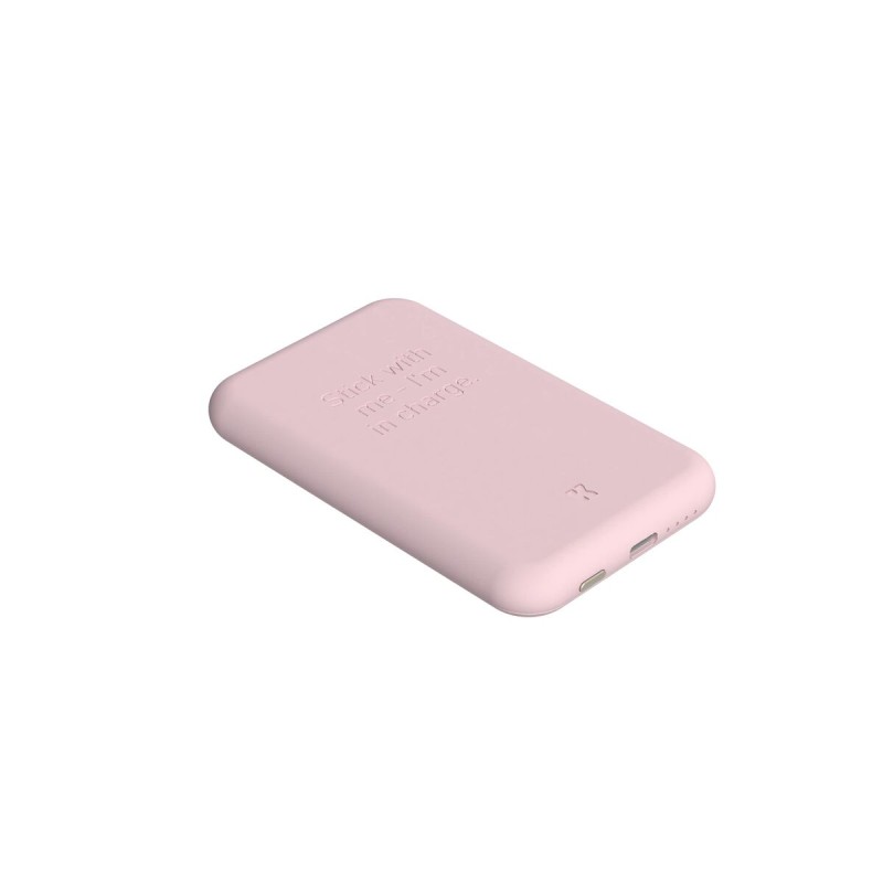 Power Bank avec chargeur sans fil Kreafunk Rose 5000 mAh