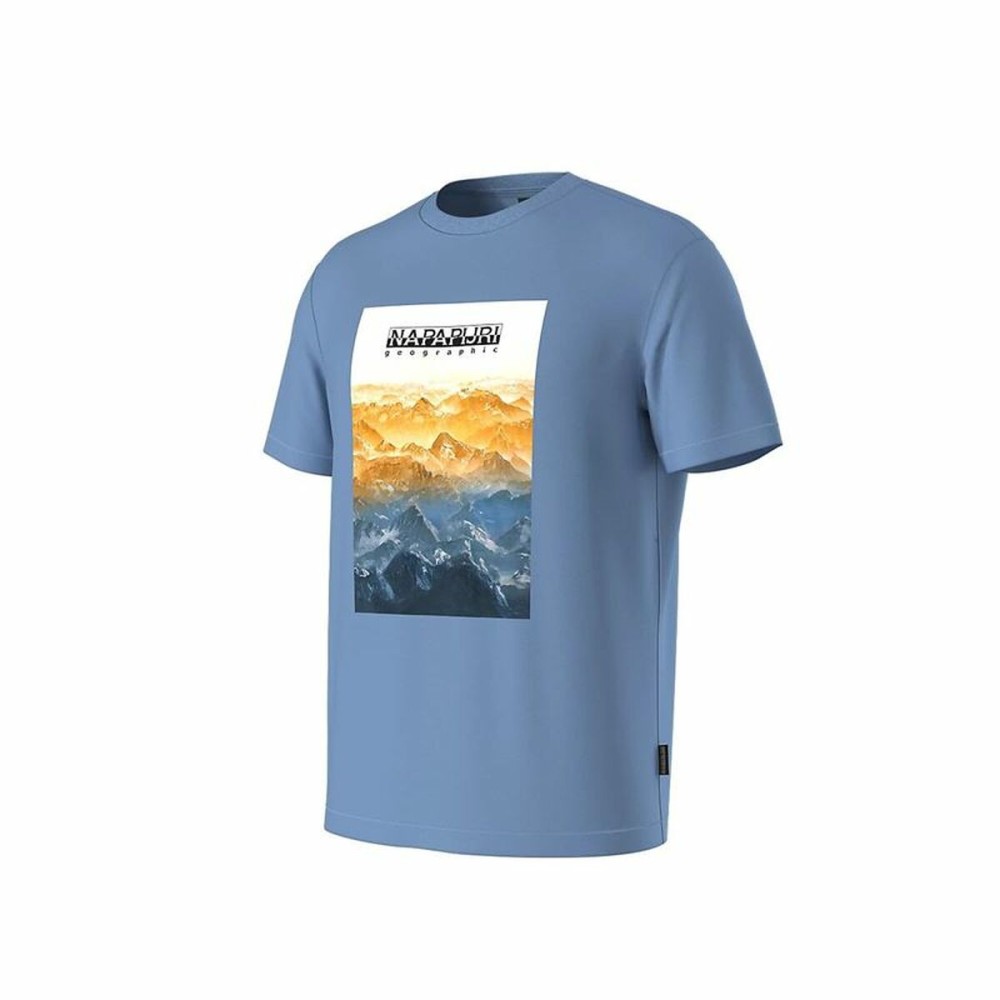Men’s Short Sleeve T-Shirt Napapijri S-Rollin Ss Indigo