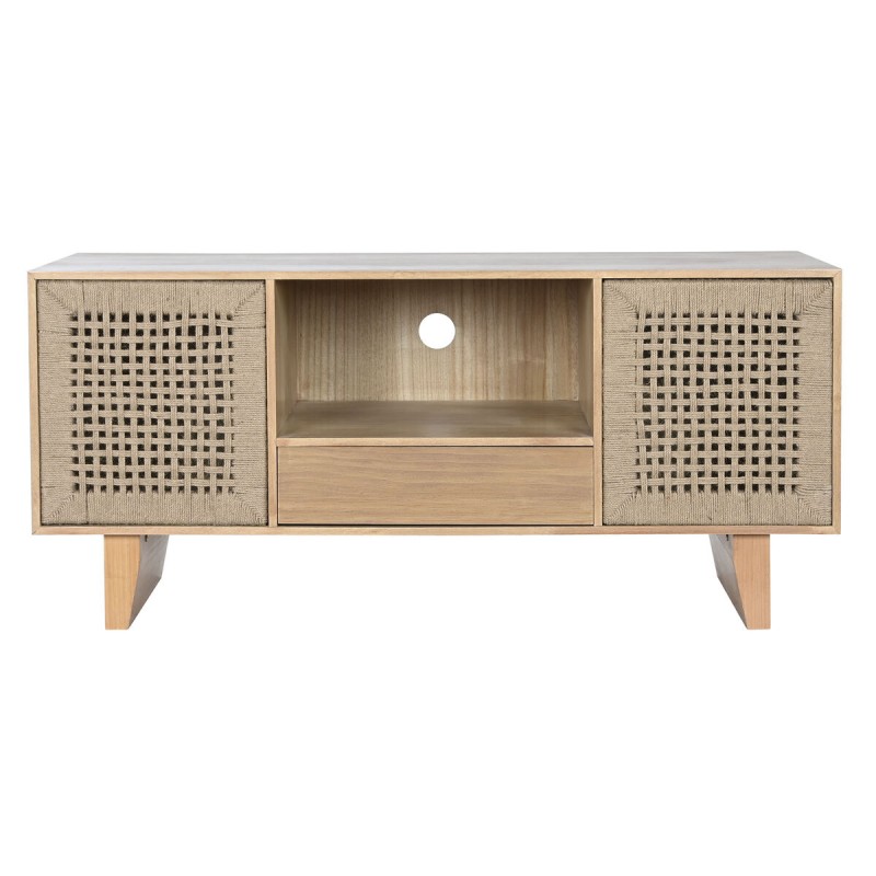 TV-Möbel Home ESPRIT Beige natürlich Jute Kiefer 120 x 40 x 55 cm