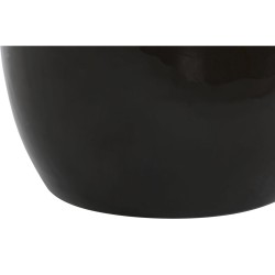 Table d'appoint DKD Home Decor Noir Doré Métal Verre 59 x 59 x 46 cm