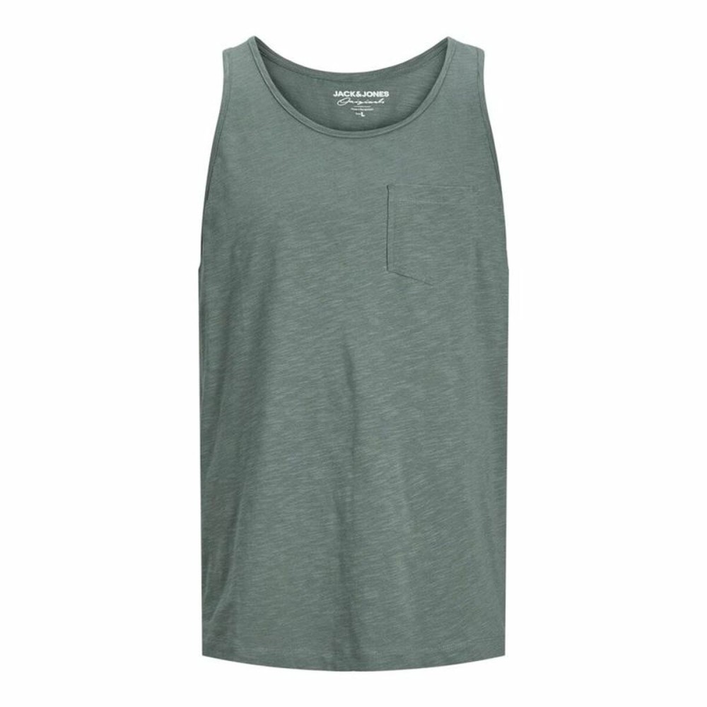 Tanktop Mann Jack & Jones Jortampa Slub grün