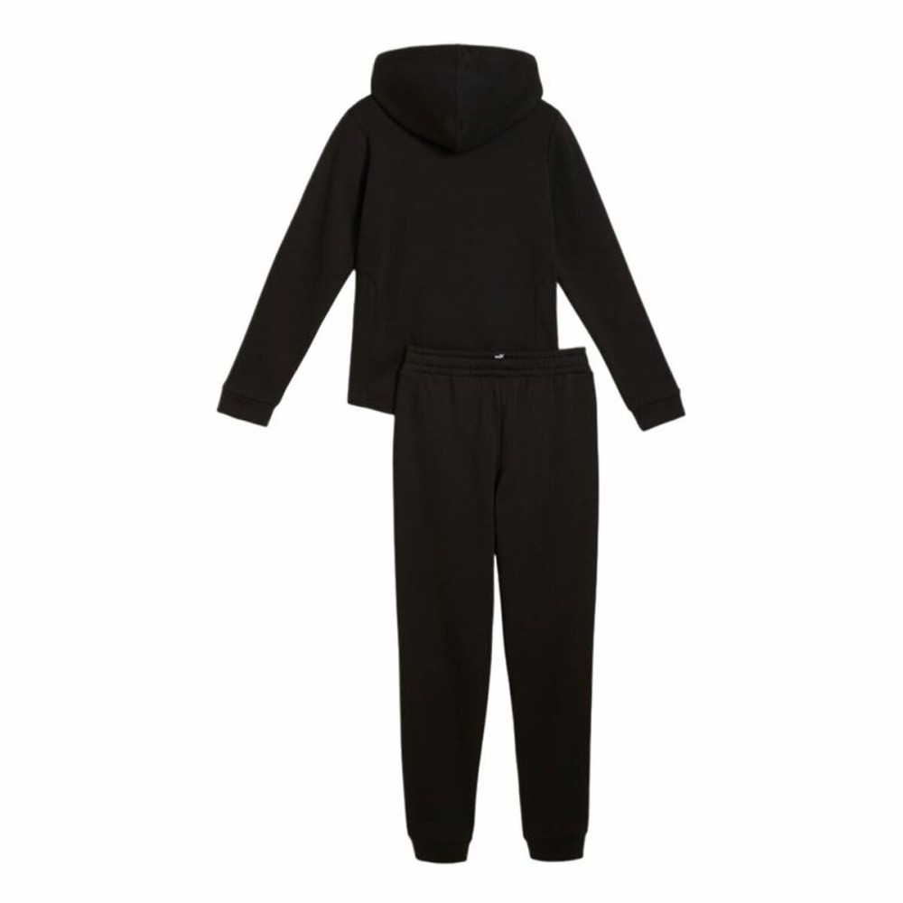 Kinder-Trainingsanzug Puma Hooded Sweat Suit Flecce Cl Schwarz