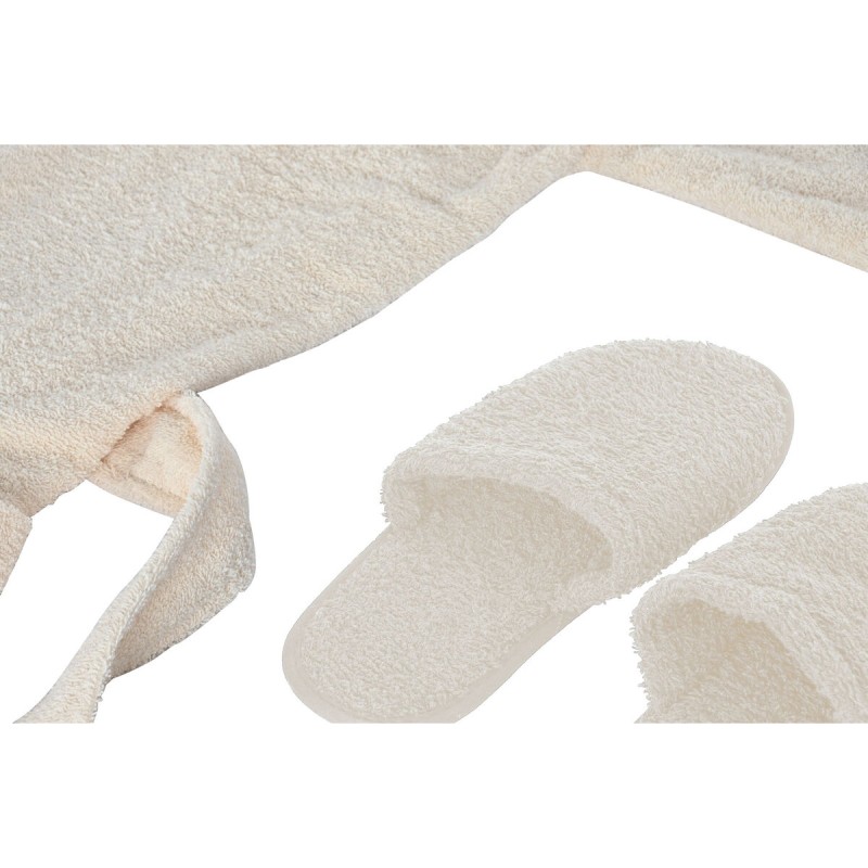 Peignoir de bain Home ESPRIT Crème Coton Homme