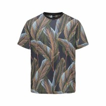 Herren Kurzarm-T-Shirt Only & Sons Onskobe Reg Banana Leaf Schwarz