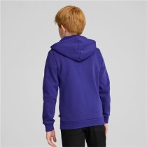 Jungen Sweater mit Kapuze Puma Essentials+ 2 Col Big Logo Blau