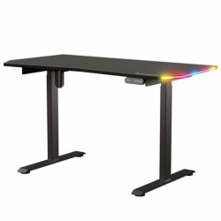 Desk Gaming Forgeon Battleground Black 140 x 70 x 75 cm