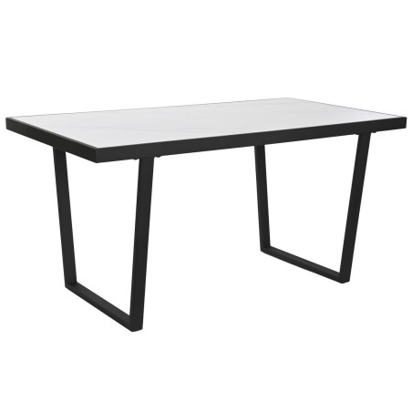 Esstisch Home ESPRIT Weiß Schwarz Metall 150 x 80 x 75 cm