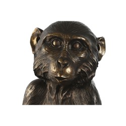 Deko-Figur Home ESPRIT Gold Dunkelbraun Affe 40 x 37 x 50 cm