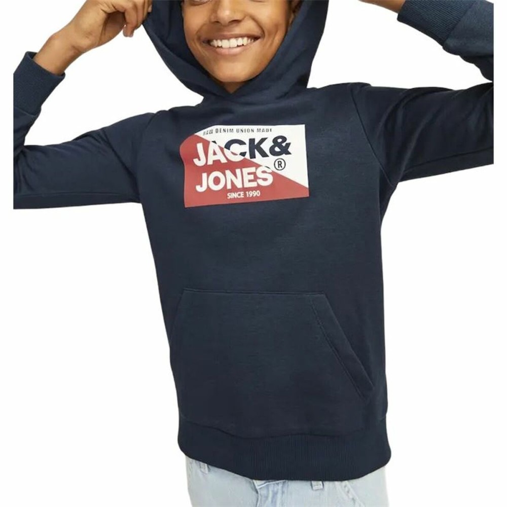 Herren Sweater mit Kapuze Jack & Jones Jjnolan Schwarz