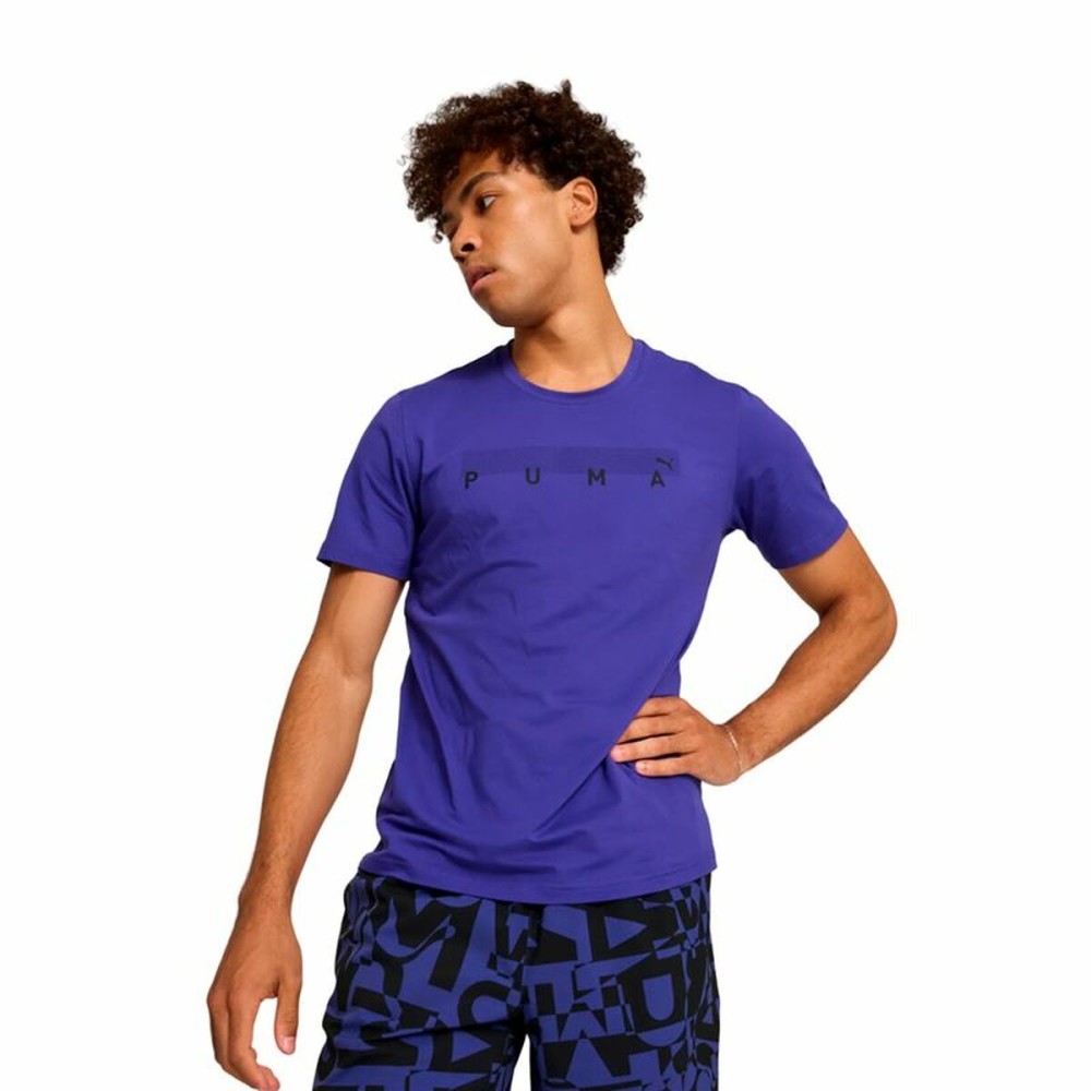 Men’s Short Sleeve T-Shirt Puma Energy Cloudspun Blue