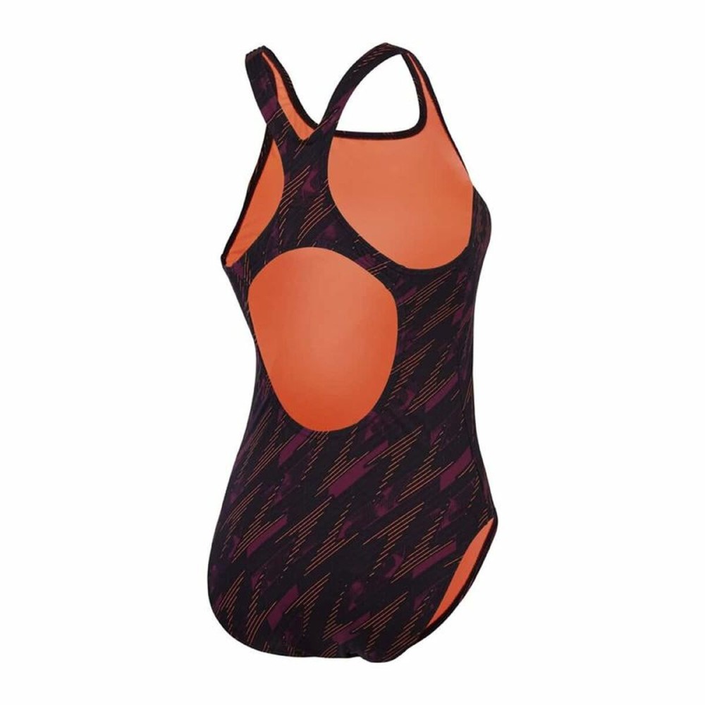 Women’s Bathing Costume Speedo Hyperboom Allover Orange