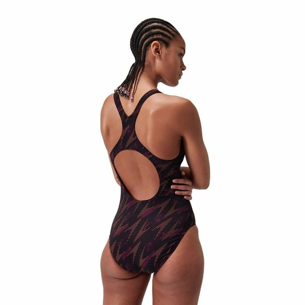 Women’s Bathing Costume Speedo Hyperboom Allover Orange