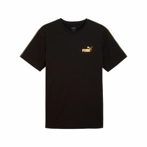 Men’s Short Sleeve T-Shirt Puma Ess Tape Minimal Gold