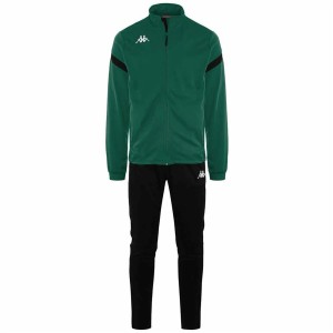 Tracksuit for Adults Kappa Dalcito Black Green Children's Unisex 2 Pieces