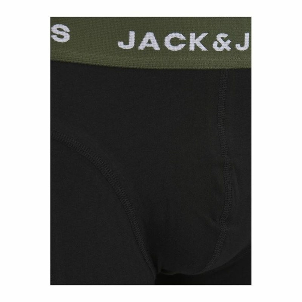 Men's Boxer Shorts Jack & Jones Jacaron Solid Trunks Black