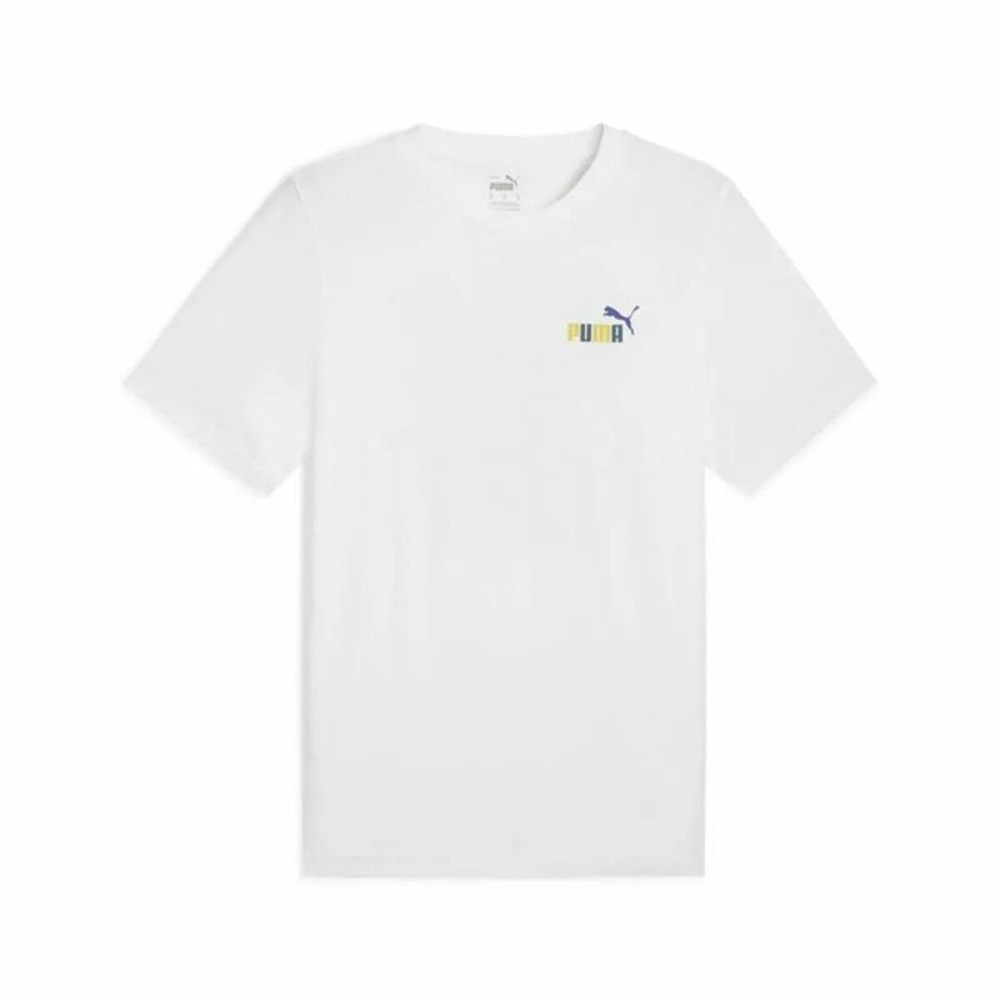 Men’s Short Sleeve T-Shirt Puma Graphics Puma Sports Club White