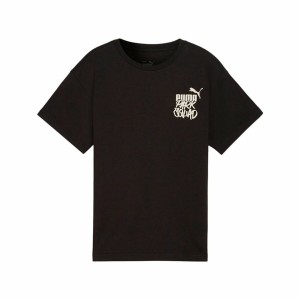 Kurzarm-T-Shirt für Kinder Puma Essenntials+ Mid 90S Graphic Schwarz