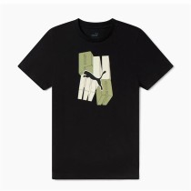 T shirt à manches courtes Enfant Puma Essentials+ Graphic Noir