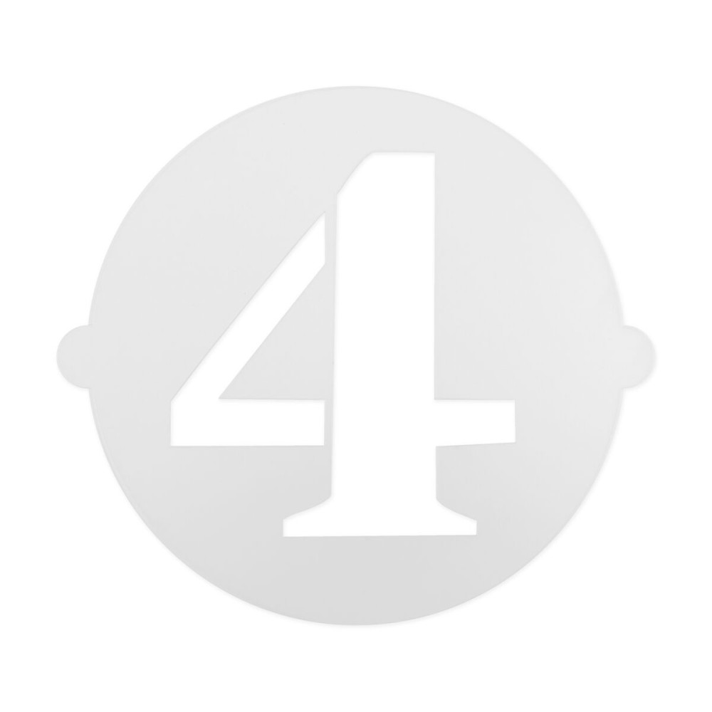 Cake stencil Algon Number 4 36 Units