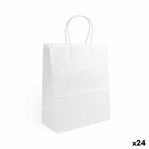 Papiertaschen Algon Weiß 32 x 12 x 40 cm 3 Stücke (24 Stück)