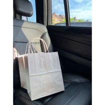 Sac en papier Algon Blanc 32 x 12 x 40 cm 3 Pièces (24 Unités)