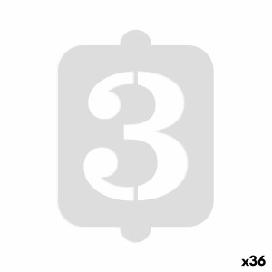 Cake stencil Algon Number 3 36 Units