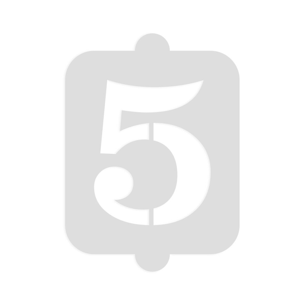 Cake stencil Algon Number 5 36 Units