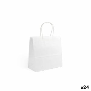 Sac en papier Algon Blanc 26 x 17 x 26 cm 3 Pièces (24 Unités)