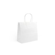 Sac en papier Algon Blanc 26 x 17 x 26 cm 3 Pièces (24 Unités)