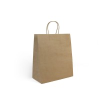 Papiertaschen Algon Kraft 26 x 14 x 31 cm 3 Stücke (24 Stück)