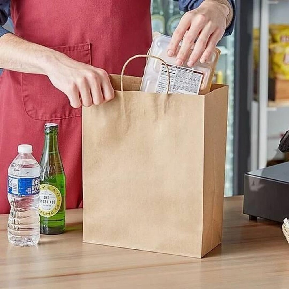 Paper Bag Algon Kraft 26 x 14 x 31 cm 3 Pieces (24 Units)