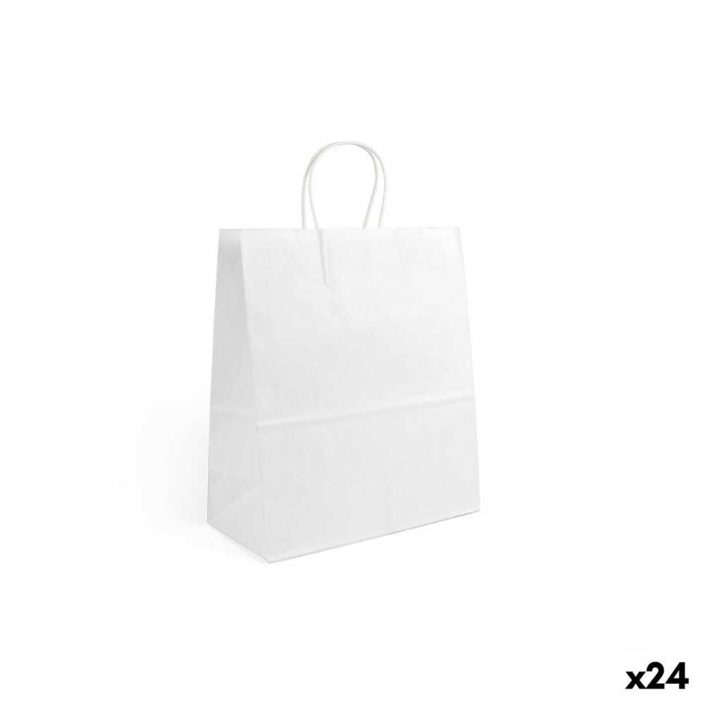 Papiertaschen Algon Weiß 26 x 14 x 31 cm 3 Stücke (24 Stück)