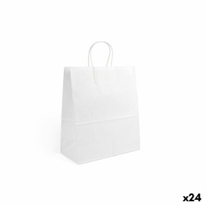 Papiertaschen Algon Weiß 26 x 14 x 31 cm 3 Stücke (24 Stück)
