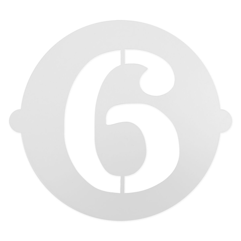 Cake stencil Algon Number 6 36 Units