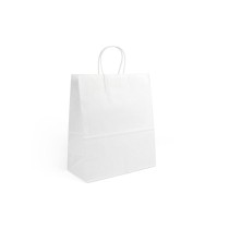 Papiertaschen Algon Weiß 26 x 14 x 31 cm 3 Stücke (24 Stück)