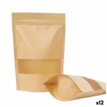 Ensemble de sac alimentaire réutilisable Algon Kraft 17 x 24 x 4 cm 15 Pièces (12 Unités)