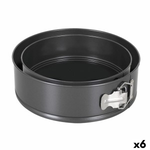 Kuchenspringform Quttin Schwarz 20 x 6,8+24 x 7 cm 2 Stücke (6 Stück)