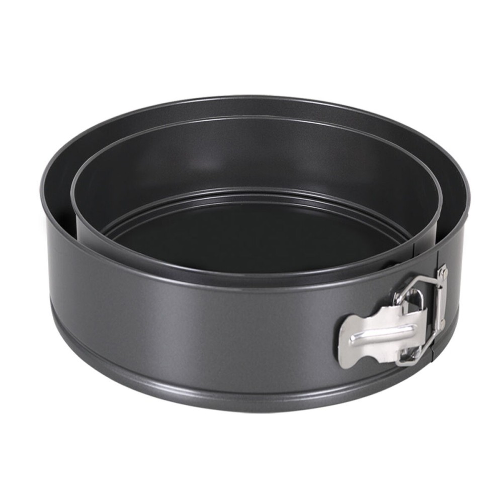 Springform Pan Quttin Black 20 x 6,8+24 x 7 cm 2 Pieces (6 Units)