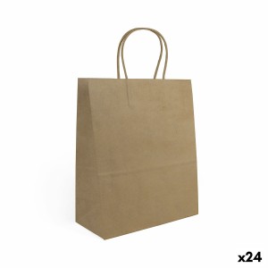 Papiertaschen Algon Kraft 32 x 12 x 40 cm 3 Stücke (24 Stück)
