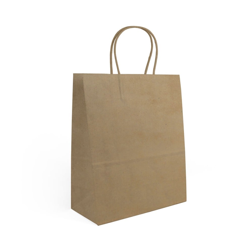 Sac en papier Algon Kraft 32 x 12 x 40 cm 3 Pièces (24 Unités)
