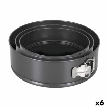 Kuchenspringform Quttin Schwarz 24 x 7+28 x 6,8 cm 3 Stücke (6 Stück)