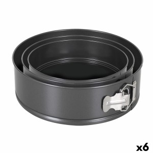 Kuchenspringform Quttin Schwarz 24 x 7+28 x 6,8 cm 3 Stücke (6 Stück)