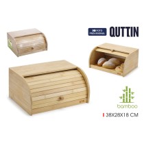 Breadbasket Quttin Bamboo 38 x 28 x 18 cm (4 Units)