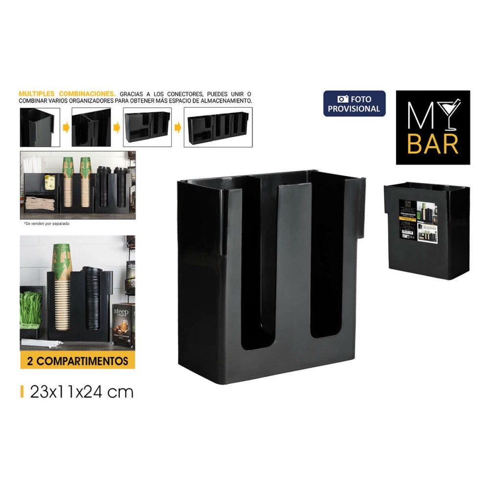 Support pour Ustensiles de Cuisine My Bar 23 x 11 x 24 cm (6 Unités)