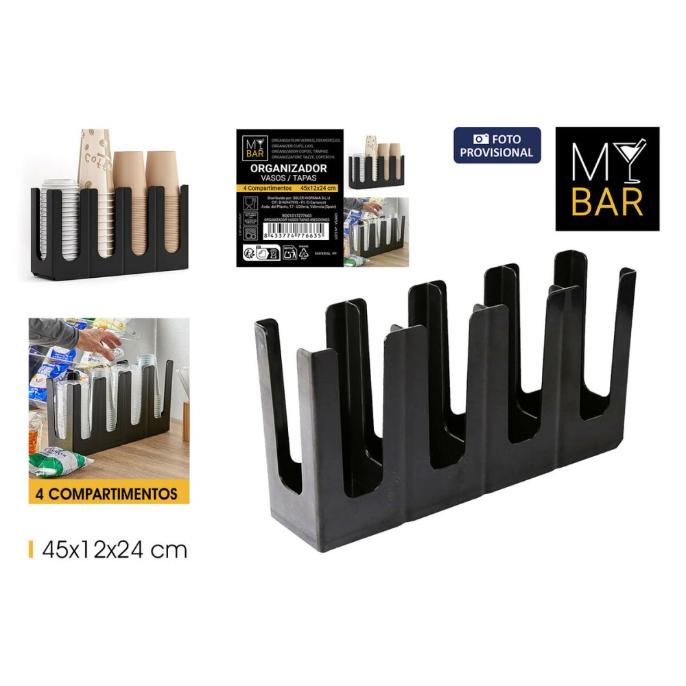 Halter für Küchenutensilien My Bar 45 x 12 x 24 cm (8 Stück)