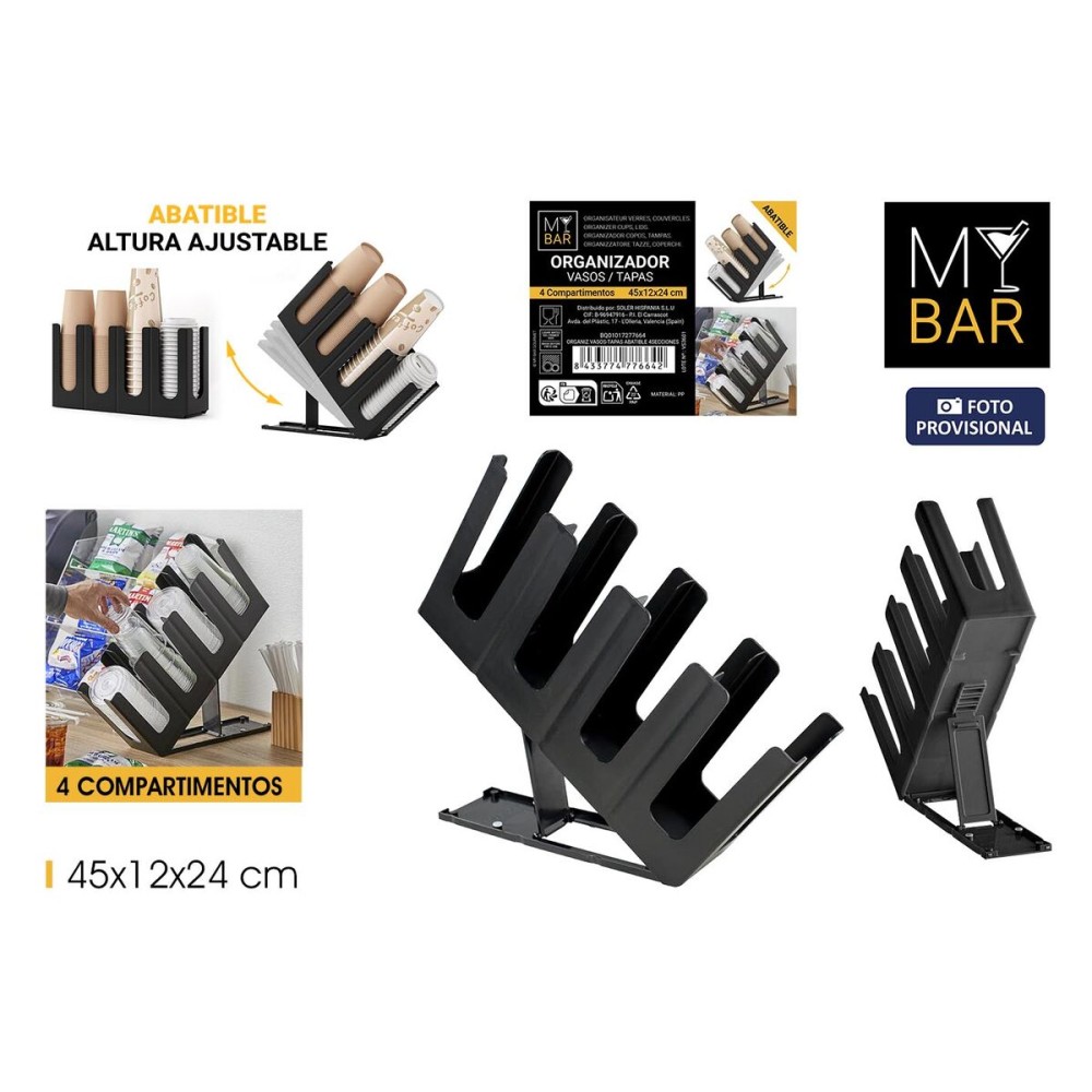 Support pour Ustensiles de Cuisine My Bar 45 x 12 x 24 cm (6 Unités)