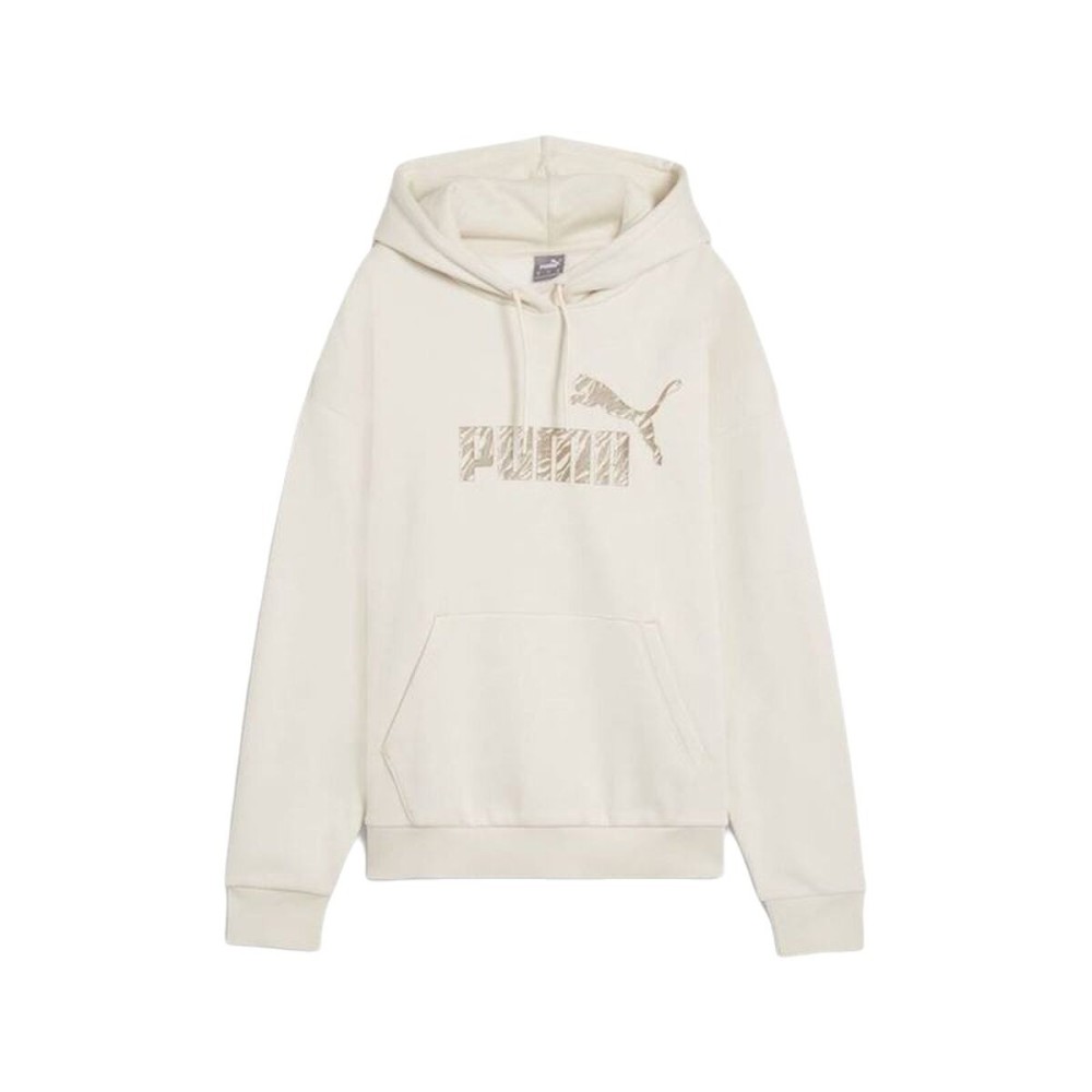 Sweat à capuche femme Puma Essentials+ Animal Fl Blanc