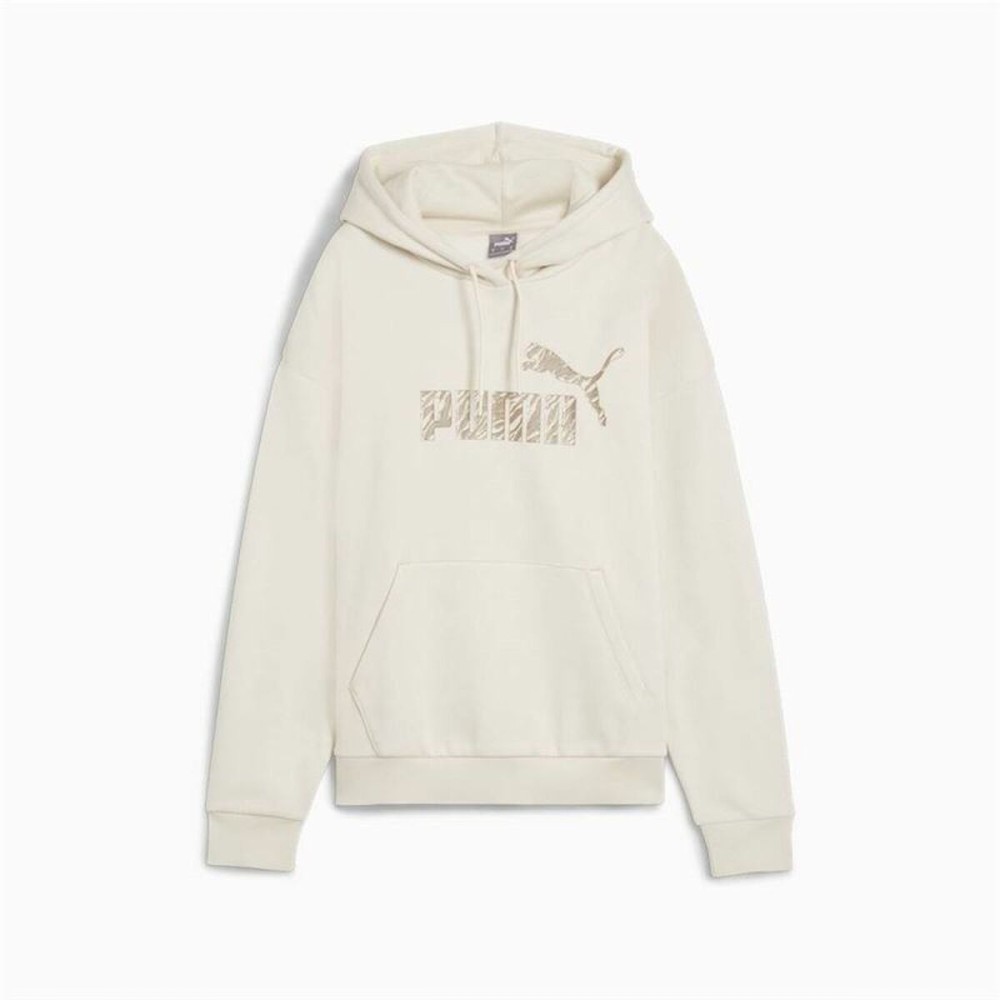 Sweat à capuche femme Puma Essentials+ Animal Fl Blanc