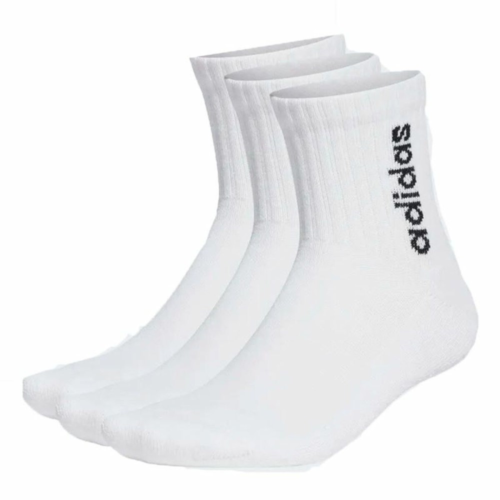 Chaussettes de Sport Adidas C Lin Vertic 3P Blanc 46-48