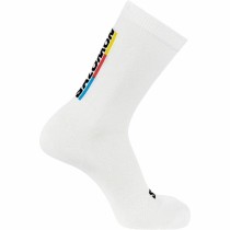 Sportsocken Salomon Pulse Race Flag Crew Weiß